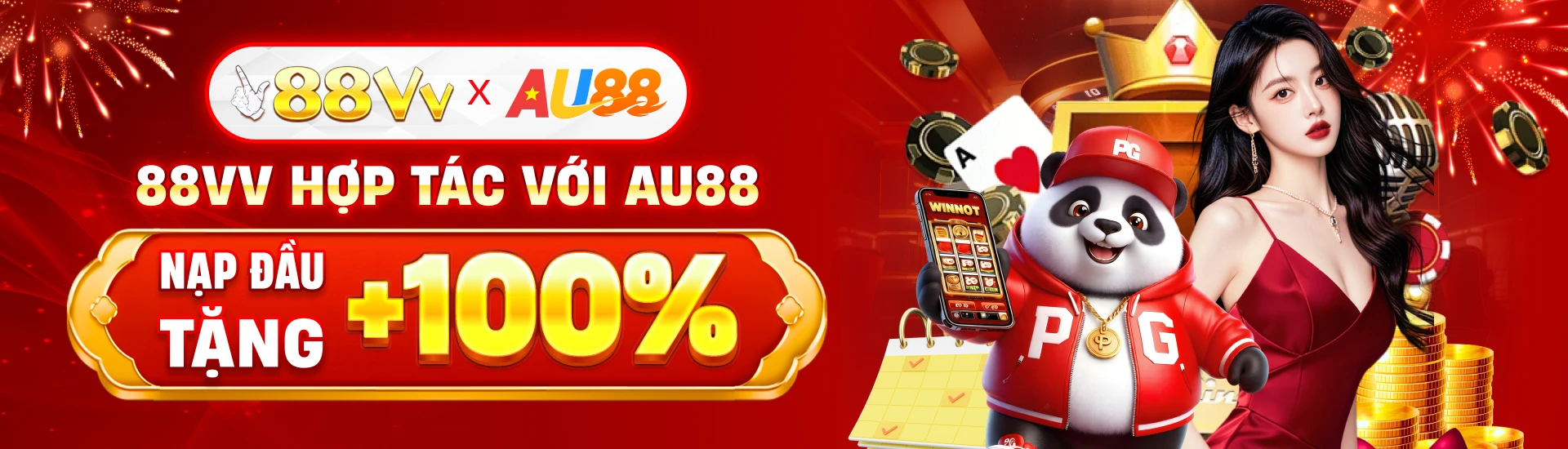 Banner chuyên mục và dịch vụ di động 88VV